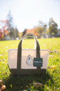Hand-Painted L.L.Bean Boat and Tote MINI, Oyster, One of a Kind Original Art, Open Top
